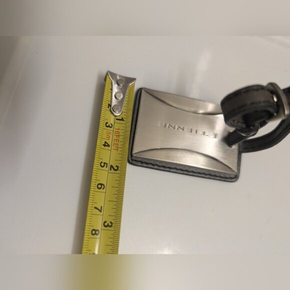 Etienne Silver and Black Luggage Tag - Bag Charm - Picture 7 of 8